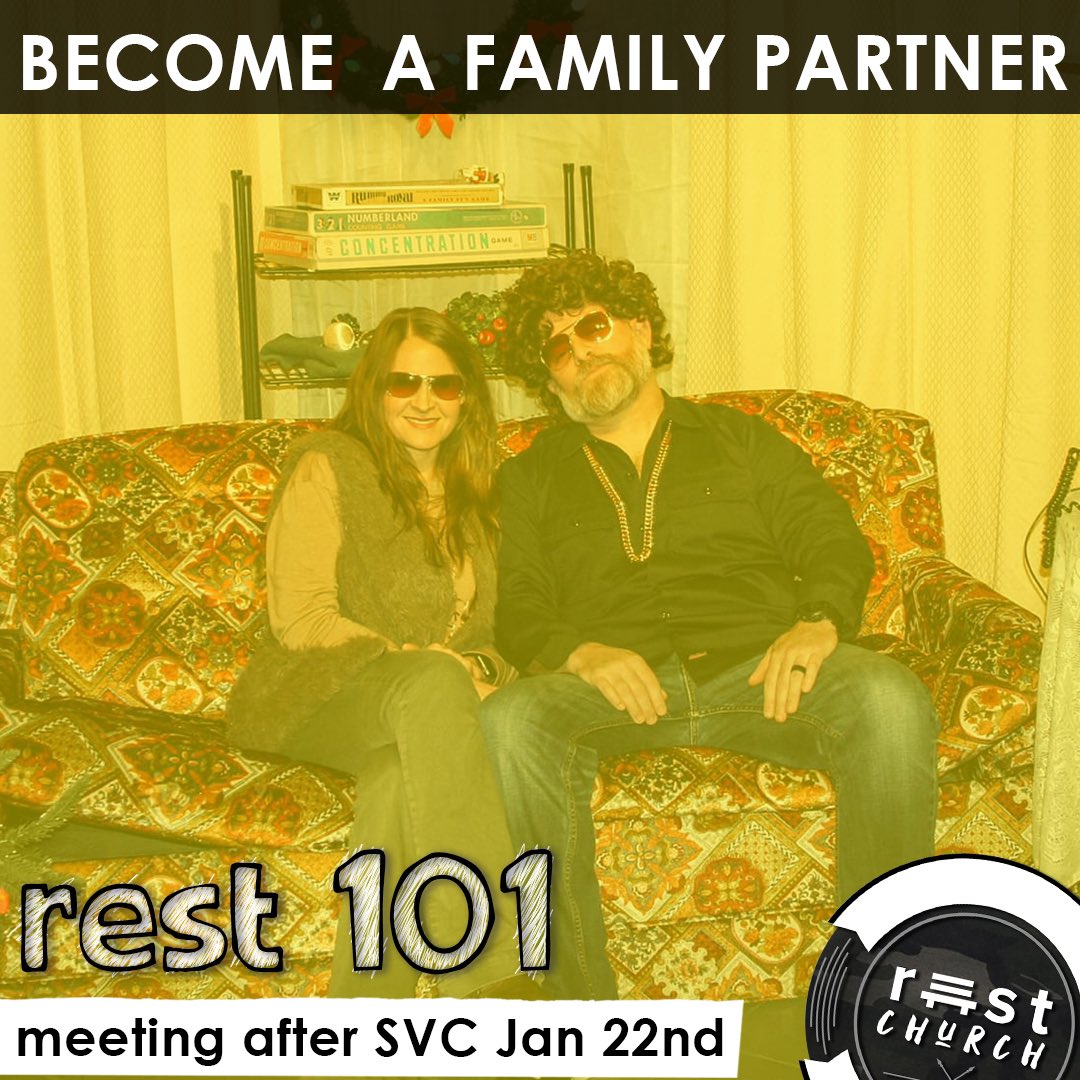restChurchKY's tweet photo. / / rest 101 / / Join us after svc this Sunday to hear about the mission + vision of rest Church, and then decide if you would like to carry that vision along with us by becoming a family partner.

https://t.co/K7HYuASrnU https://t.co/lsfRg5X7oe
