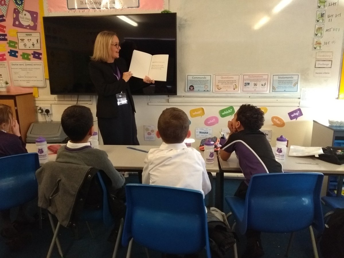 Storytime with <a href="/EPSHead/">Emma Mousley</a> in Prep 3. We love 'The Book With No Pictures' #EPSNurture