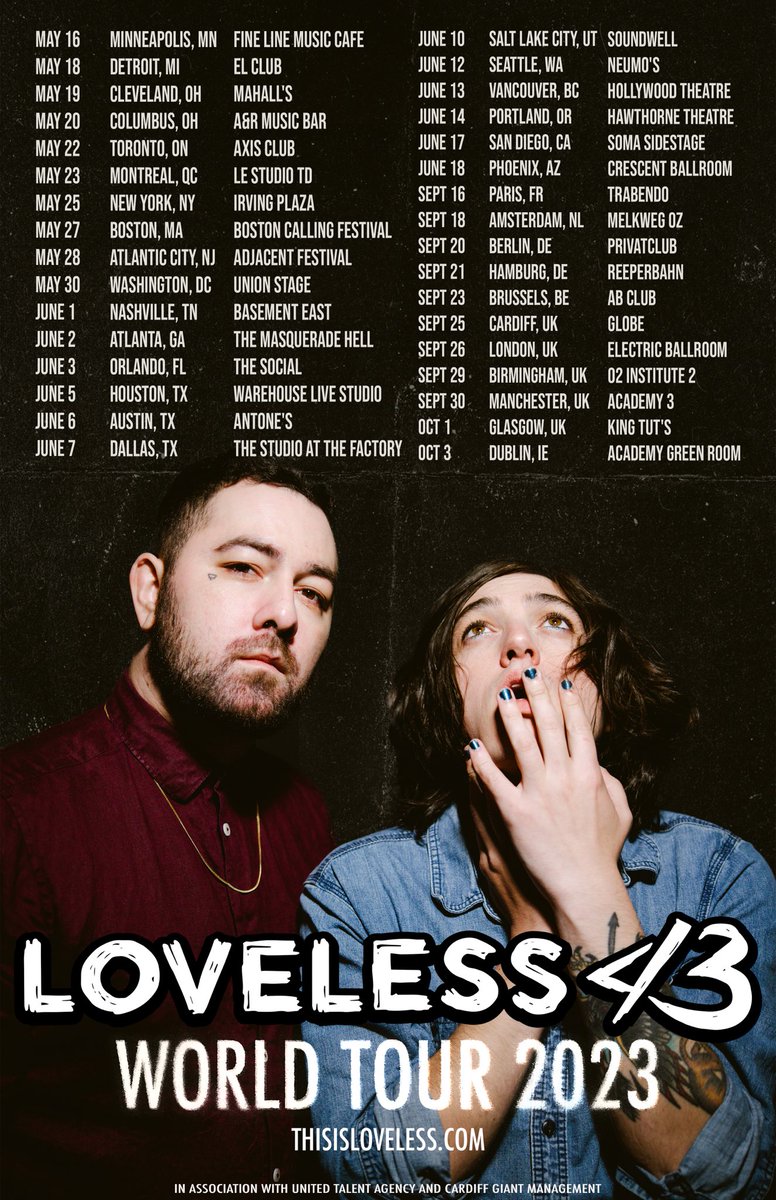 thisisloveless's tweet image. WORLD TOUR EAT OUR SHORTS