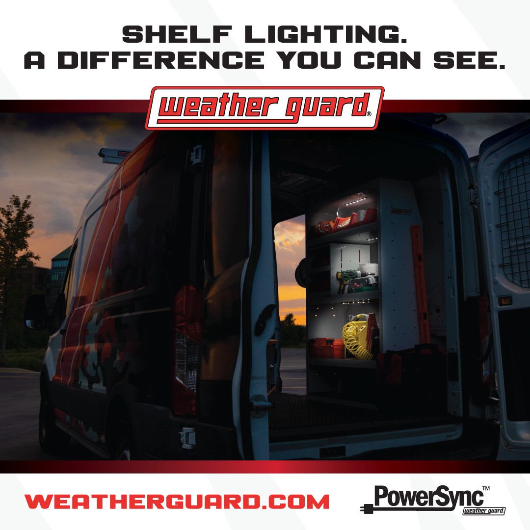 weather_guard's tweet image. The back of your #workvan is dark enough, let alone working in the reduced daylight hours of winter. Light up your shelving units with #WEATHERGUARD #PowerSync Accessories. LEARN MORE: bit.ly/3v0Gc4m
