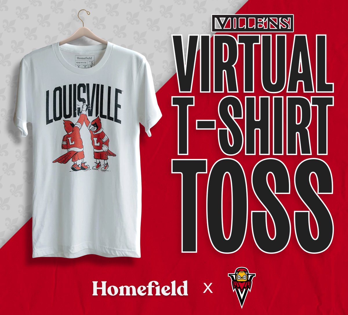 UofLVillens's tweet photo. It's time for the first-ever @HomefieldApparl Virtual T-Shirt Toss!

RT now for your chance to win this Cardinals High Five t-shirt https://t.co/aY31Pw8N8i