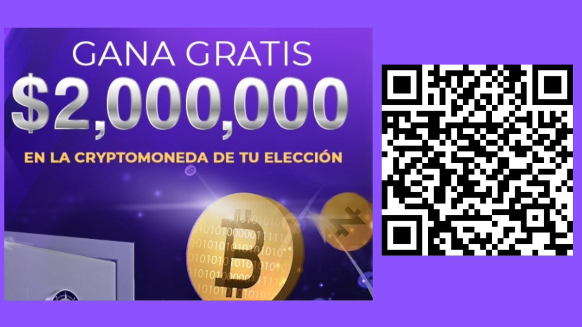 LudwigMaier11's tweet photo. Gane su parte de $ 2,000,000 en criptomonedas!

Sigue estos pasos.
1 > Me gusta este tuit.
2 > Comparte este tuit.
3 > Escanee el código QR en la imagen de abajo con su teléfono móvil.
BUENA SUERTE! https://t.co/Kj2u8XXrbd