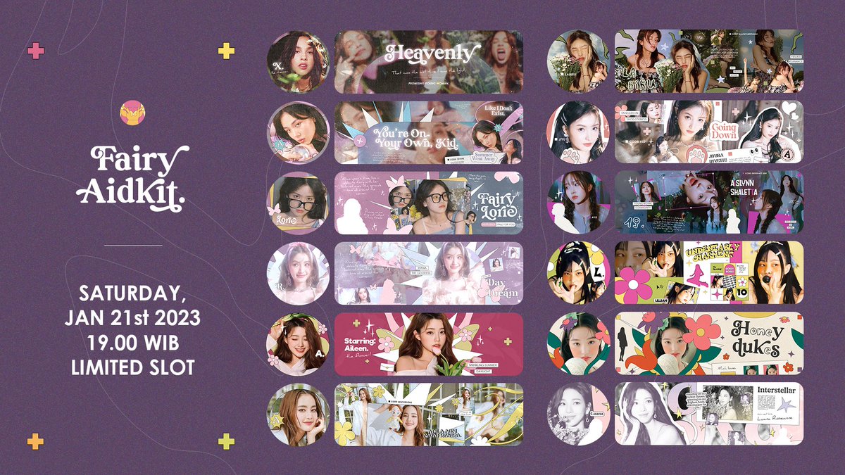 FairyAidKit's tweet image. { help rt }

happy weekend! malam ini fawn akan open jam 19.00 untuk slot terbatas, sistemnya klaim slot dulu melalui DM dengan cara kirim kode layoutnya. maksimal pembelian 2 layout/slot yaa! terimakasih :3

#zonauang #zonaba