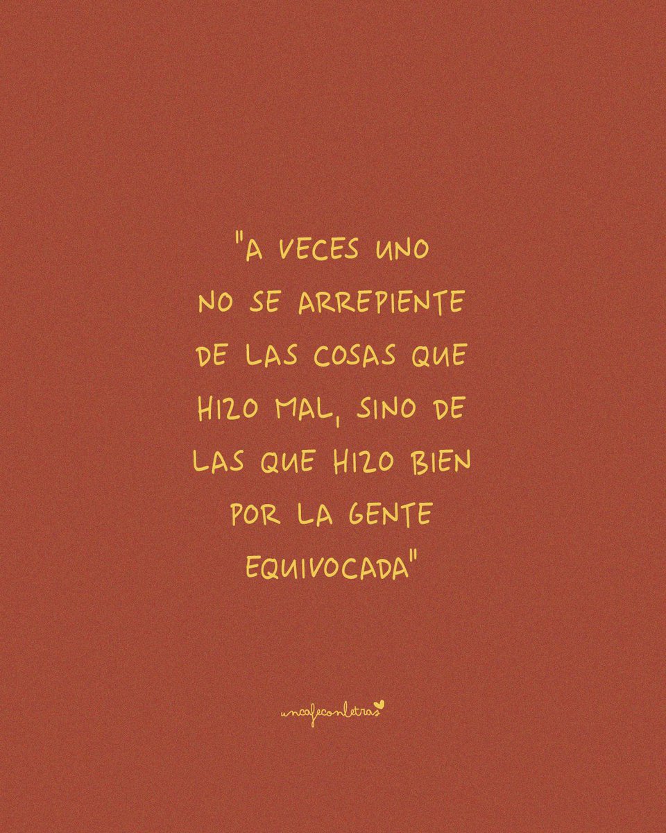 Jamás te arrepientes de hacer las cosas bien, no importa si la gente lo valora o no.