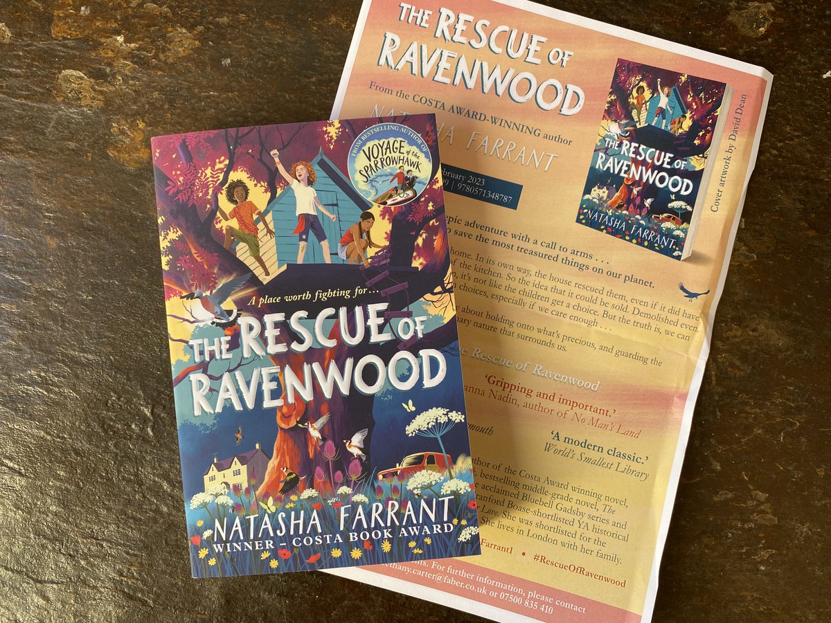 Could I be any more excited???? I'm off on a new adventure! @NatashaFarrant1 @FaberChildrens Thank you! #RescueofRavenwood