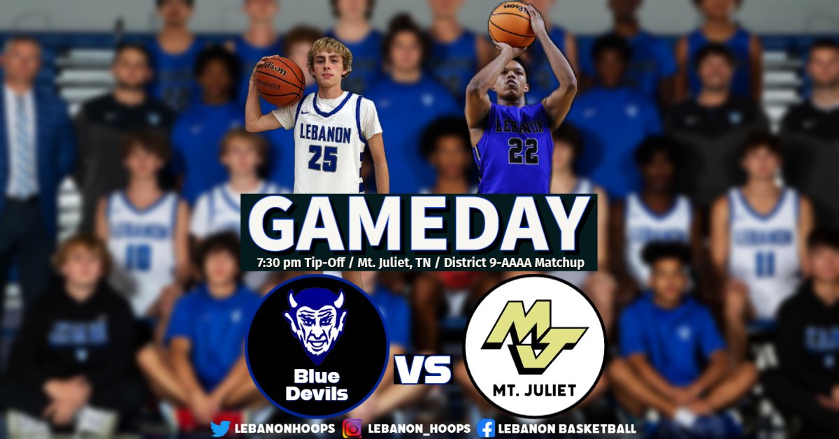 Game Day! The Devils travel to Mt. Juliet to take on the Bears! We know the faithful blue will travel with us tonight! See you at the game! Go BLUE!

#BDP