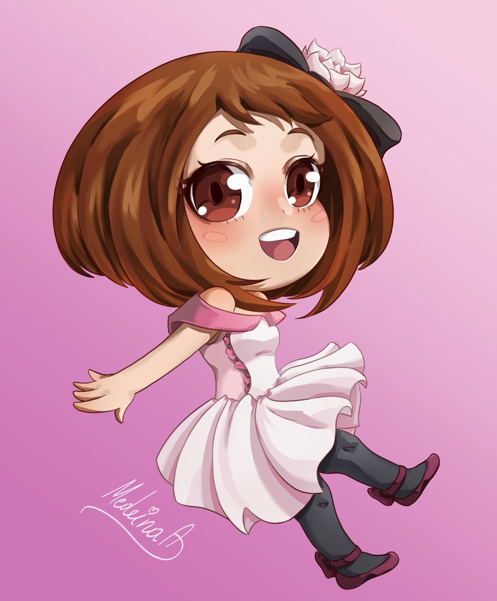 She's so adorable always #MHA #BNHA #MyHeroAcadamia #digitalart