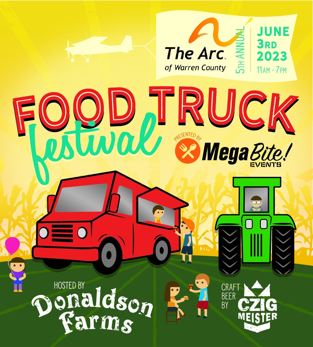 DonaldsonFarms's tweet photo. Thinking about #Summertime &amp; #Sunshine! Save the date... June 3rd for 5th Annual #arcofwarrencounty #FoodTruckFest with @megabiteevents featuring local cheer by @CzigMeister 🥙🧁🍻🚛🤠 https://t.co/ISAvQa4VTy