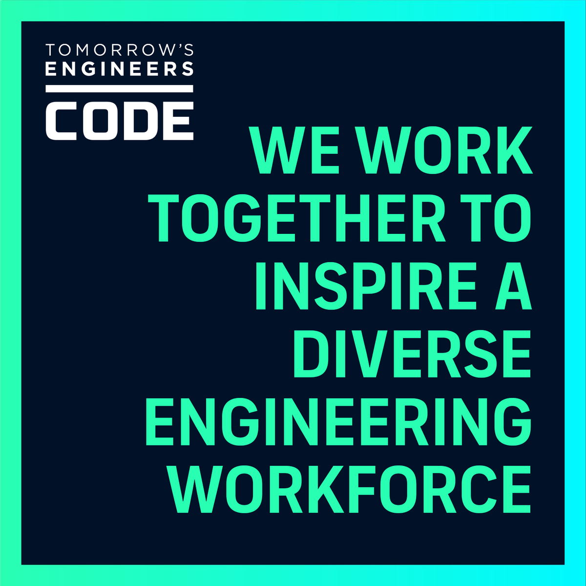 In 2023 we'll continue targeting our efforts to reach #YoungPeople from groups underrepresented in engineering.

From programme content and delivery to marketing, bursaries and eval, our #EngineeringOutreach will align with @TheTECode's pledge of #DrivingInclusion.

#WePledge