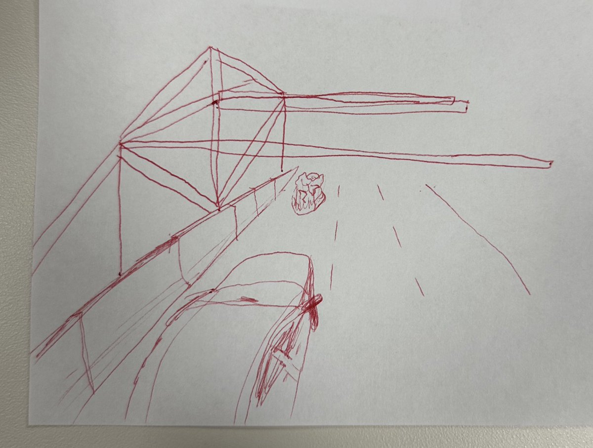 CookChristian_'s tweet photo. pov: you’re driving on the Brent Spence Bridge at approximately 7:30am today and you’re in the left lane and not close to any car surprisingly and then out of nowhere a giant tarp/plastic wrap tumbleweed-like object is luckily avoided by swerving into the next lane https://t.co/CvvBRry4x0