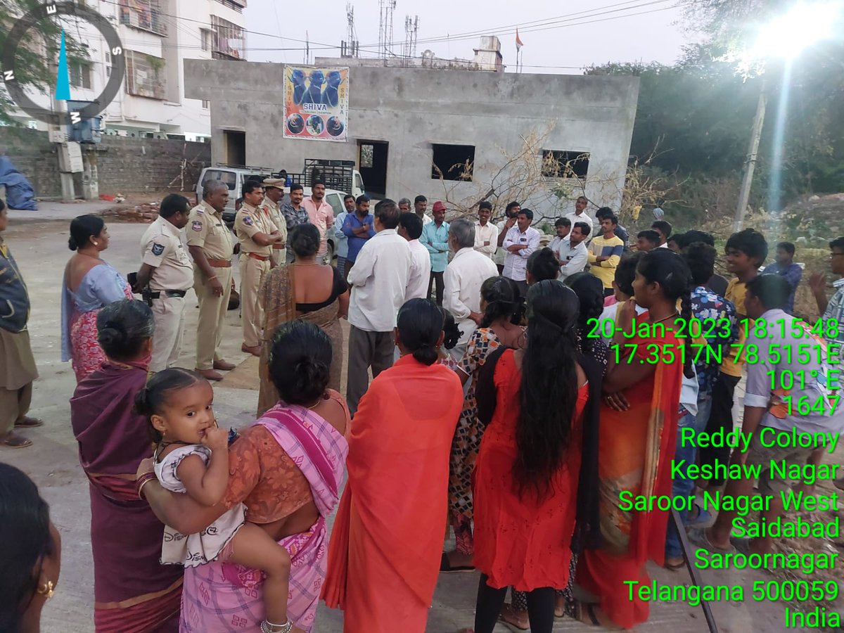 Today SI Sri.G.Hari Krishna Reddy and SI Sundaraiah Conducted Community Policing meeting at Chinthal Basthi along with Car2 and BC2 Staff.