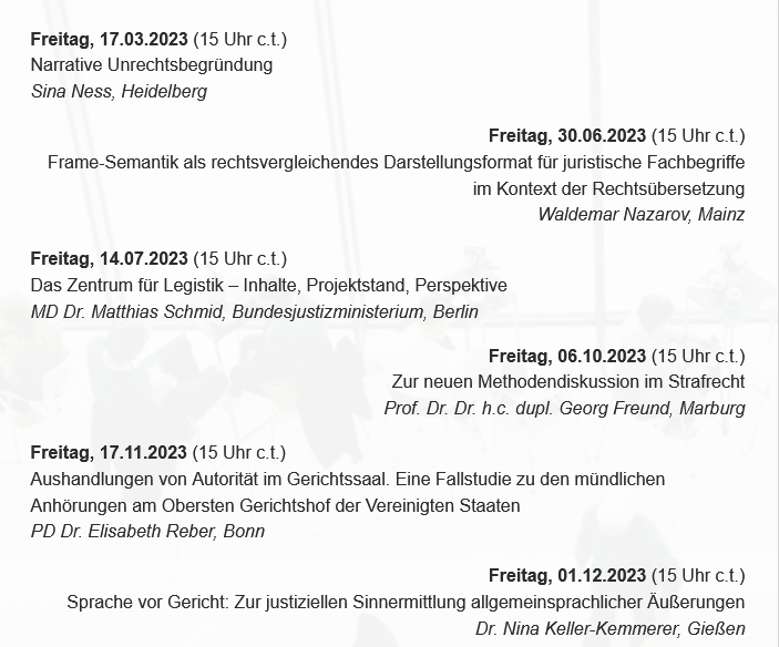 VogelFriedemann's tweet photo. Im bald 40-jährigen "Heidelberger Arbeitskreis der #Rechtslinguistik" (AKJL) ist ein spannendes Jahresprogramm zusammengekommen! Interessierte können sich gerne bei mir melden. #SpracheundRecht #Legistik #LanguageandLaw
https://t.co/UC6wkqJcLr https://t.co/UAherZbrl2