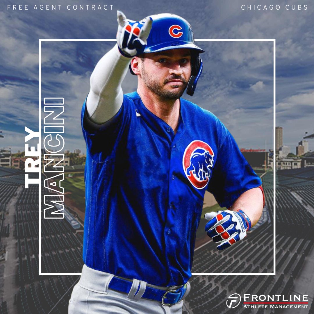 Boom Boom to the North Side 💥 Congrats to @TreyMancini on signing with the Chicago Cubs! 🎨: @designs_rl
