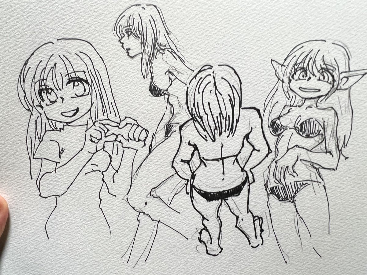 ビール飲みながら落書き 