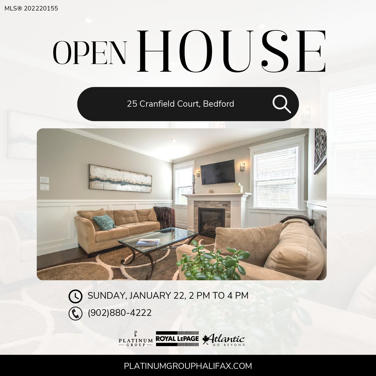 PlatinumHalifax's tweet image. OPEN HOUSE TODAY ~ 25 Cranfield Court, Bedford, 2-4pm

Join @REALTOR_ScottM  today to view this gorgeous West Bedford property.

#OpenHouse #PlatinumGroup #BedfordNS