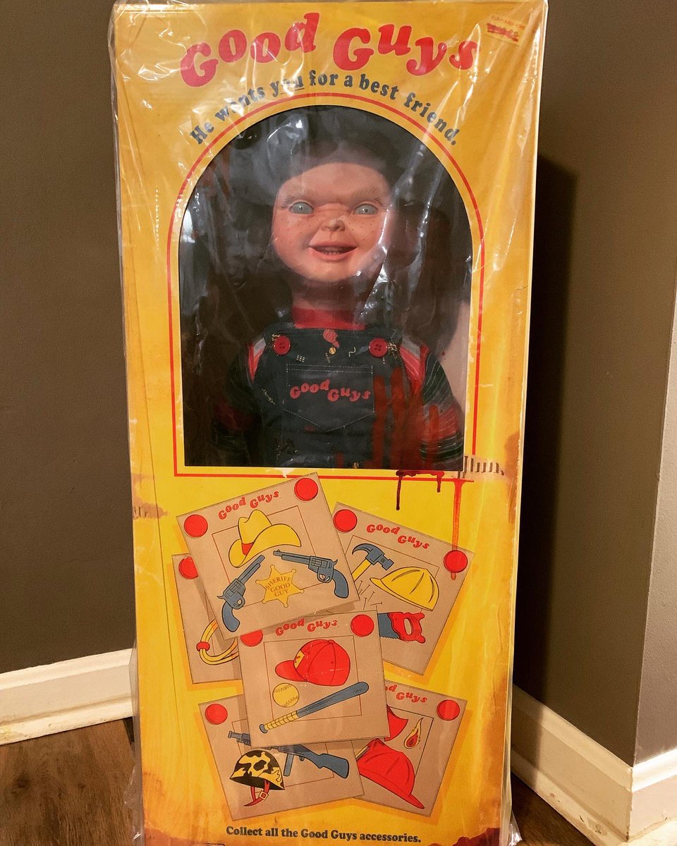 TheLastToyStore's tweet photo. Hi, I’m Chucky! Wanna play? Ultimate Chucky has arrived! Friends til the end, hidey-ho, ha ha ha! 🔨
New BFF 🔪 https://t.co/Q1CEDfrsUT
➖
#trickortreatstudios #childsplay #childsplay2 #chucky #goodguysdoll #chuckydoll #horrormovies #horrorcollector #horrorcommunity https://t.co/WI8DZxA6zK