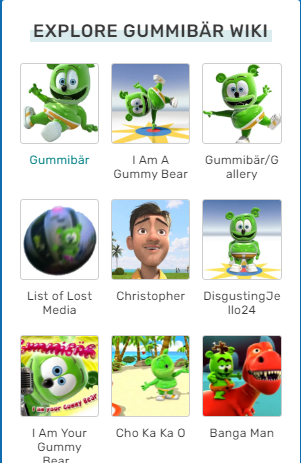 I Am A Gummy Bear (The Gummy Bear Song), Gummibär Wiki