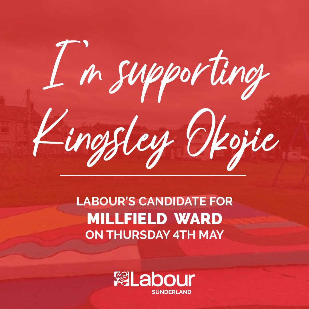 MillfieldLabour's tweet photo. We are supporting @OneLuv_1 on Thursday May 4th for the Local Council Elections, please join us. Thanks 🙏 https://t.co/Ni7zBCF8Jd