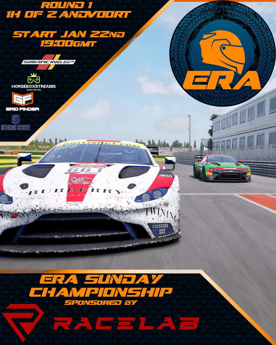 Be Ready all 3 splits with live commentary. Thank you to <a href="/RaceLab3/">RaceLab</a>  for jumping on board with era with the amazing application our drivers will love earning their access to this and <a href="/SimracingGP/">Simracing.GP</a> and <a href="/GridFinder/">Grid Finder | Sim Racing</a> as always for the services you provide we can’t wait.