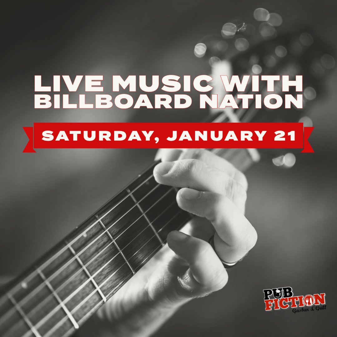 😍 LIVE MUSIC EVENT AT PUB FICTION! 😍

Join us tonight and Saturday and enjoy live music at Pub Fiction starting at 8:30PM! 😍

pubfiction.ca

#PubFiction #HamOnt #Hamilton #AncasterRestaurant #Ancaster #LiveMusic #WeekendVibes #WeekendFun #WeekendEvents