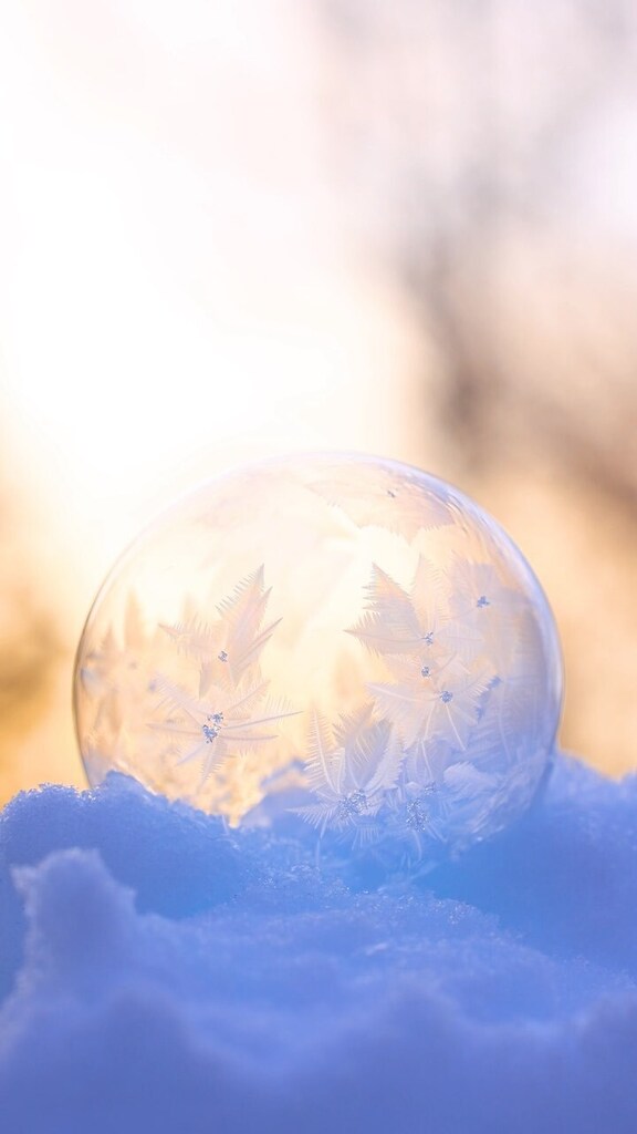 pocketmacro's tweet image. Nature sure is magical!! Here is a real life snow globe made with real snow 🥶😁 #freezingbubble #icebubble #cold #icecrystals #realsnowglobehttps://instagr.am/reel/CnpD3SMvfS9/