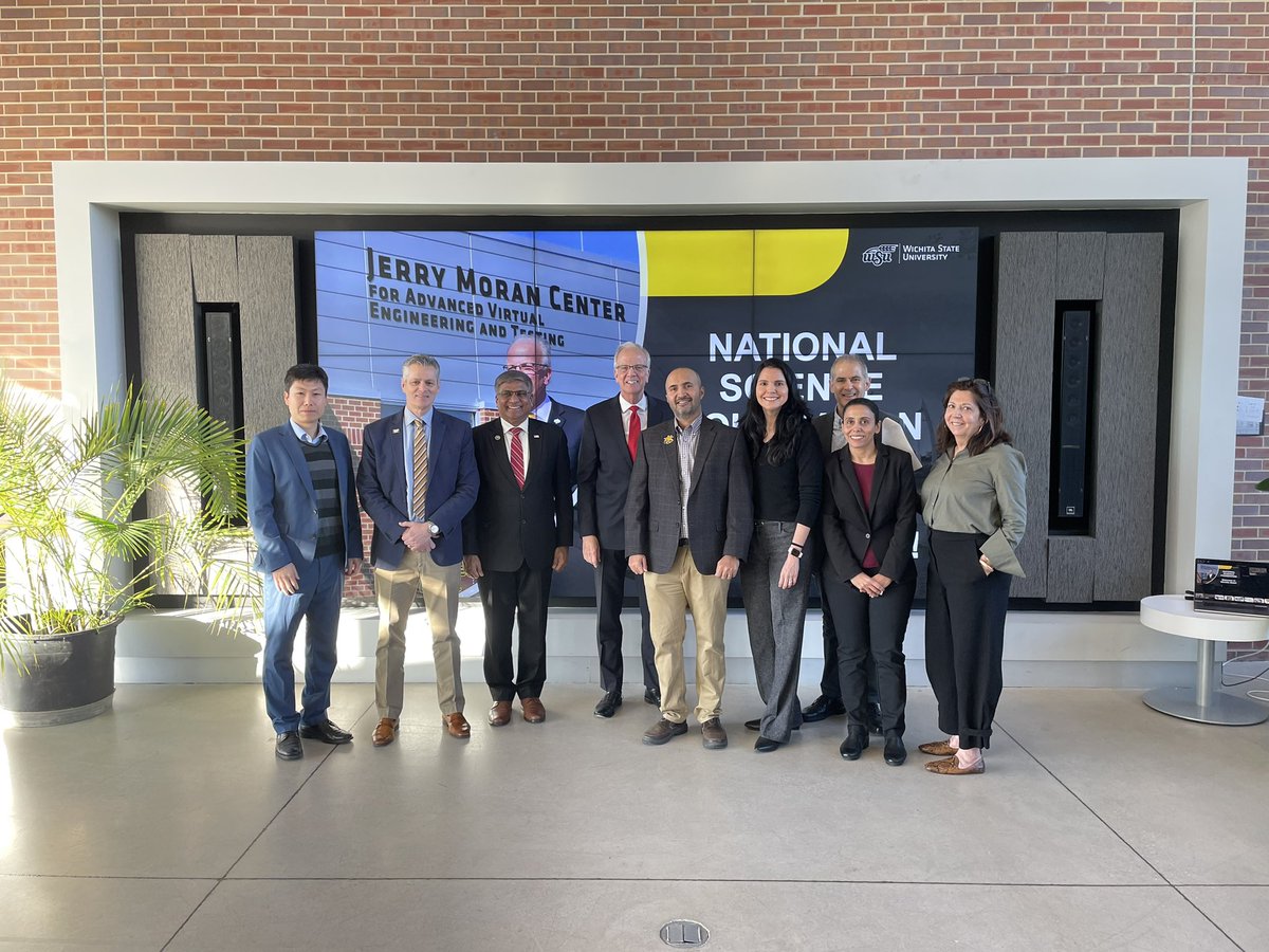 President Richard Muma (@presidentwsu) on Twitter photo Welcoming <a href="/NSF/">U.S. National Science Foundation</a> Director @NSFDrPanch to <a href="/WichitaState/">Wichita State</a> today. Meeting with <a href="/NIARWSU/">NIAR at Wichita State University</a> and our <a href="/WSUEngineering/">WSU Engineering</a> faculty and students. Thank you <a href="/JerryMoran/">Senator Jerry Moran</a> for making this happen. Welcoming <a href="/NSF/">U.S. National Science Foundation</a> Director @NSFDrPanch to <a href="/WichitaState/">Wichita State</a> today. Meeting with <a href="/NIARWSU/">NIAR at Wichita State University</a> and our <a href="/WSUEngineering/">WSU Engineering</a> faculty and students. Thank you <a href="/JerryMoran/">Senator Jerry Moran</a> for making this happen.
