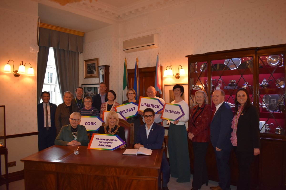 corkcitycouncil's tweet photo. 🏳️‍🌈That's a wrap! Thanks to all who joined us in Cork City Hall for the inspiring and insightful Global Rainbow Cities Network Policy Conference!

ℹ️ Learn more here: https://t.co/9HqBWR34sb

#RainbowCitiesNetwork https://t.co/vo0IOu982y