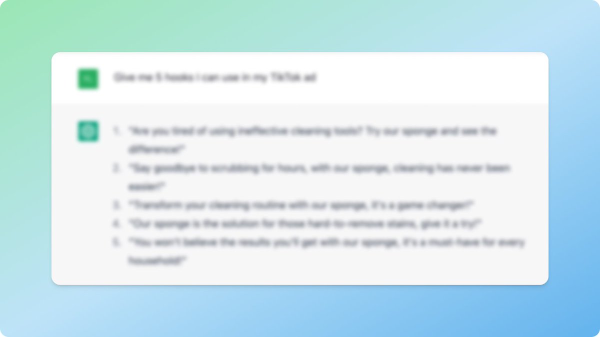 jackgecom's tweet photo. ChatGPT makes TikTok ads easy

Here are 8 commands to use to succeed with TikTok ads

Thread 🧵 https://t.co/uKqd8hF4Yo