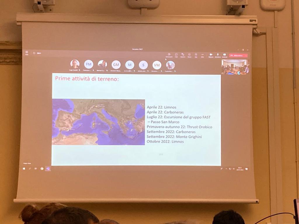PRIN_FAST's tweet photo. The annual meeting of the PRIN Project FAST hosted by Bologna University has just ended! Each Research Unit showed and discussed results and planned future activities. Stay tuned for news! #faults #fast #prin #geology #deformation #tectonics #faultrocks https://t.co/z879mTTnNH
