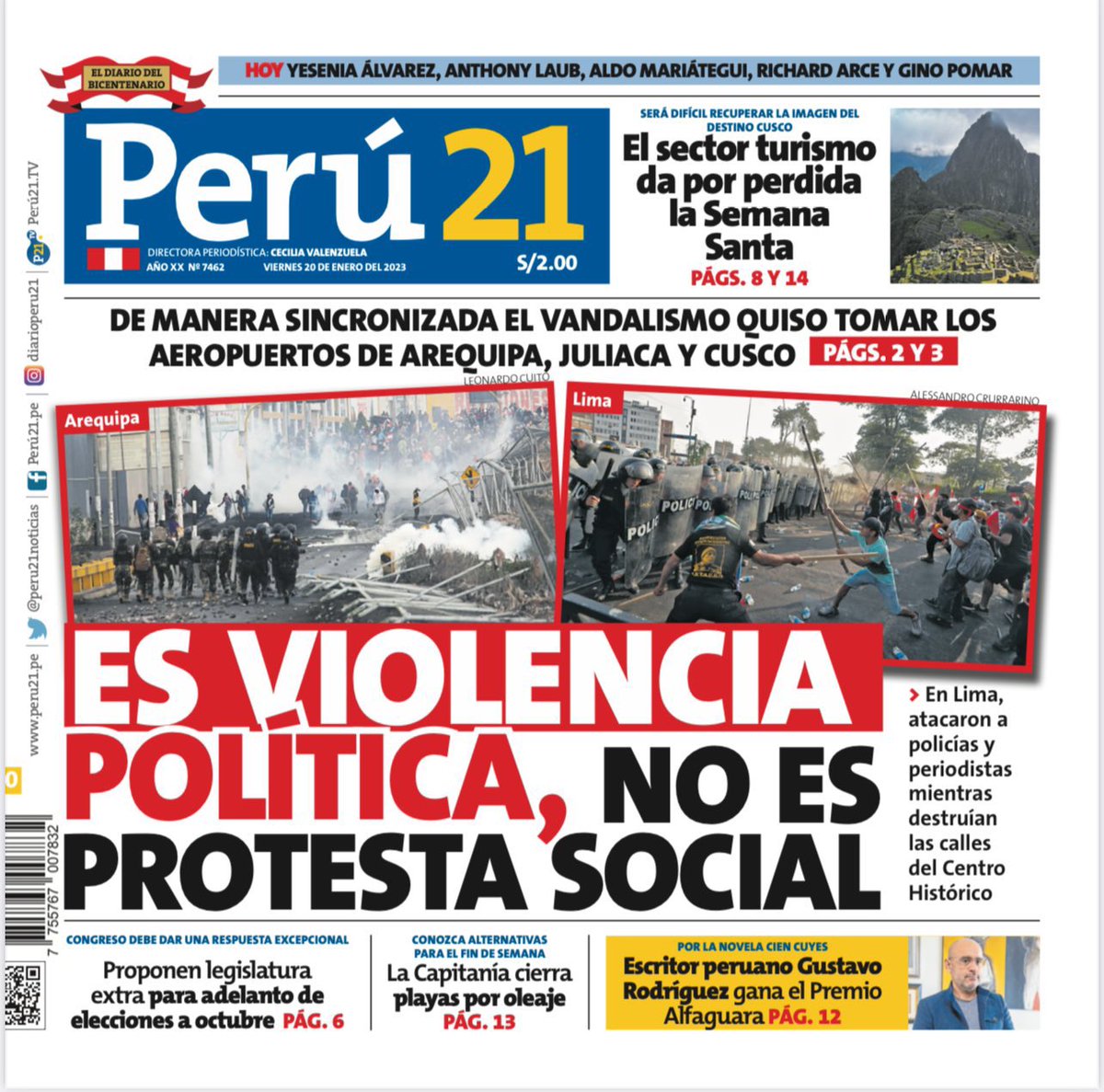 salfarorotondo's tweet photo. Decir que una protesta “fracasó” o calificarla como “violencia política” es opinión, no información. Llamar a miles de personas “vándalos” es manipulación. Narrar la noticia desde la posición oficial es propaganda. Tenemos descompuesto el sistema político y también el periodismo https://t.co/xGjPr5IssJ