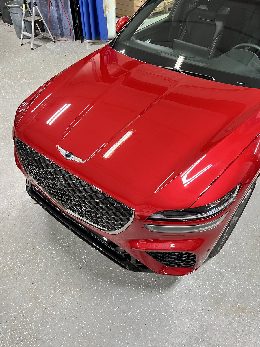 AutoActionNJ's tweet image. PAINT PROTECTION PACKAGE ✔️ This Genesis just left our shop looking the best it ever has! The paint is protected and will be for many years to come!💯💯💯 #paintprotection #paintprotectionfilm #ppf #genesis #red #sleekcars #paintedcars #kenilworth #carsofnewjersey #carsofnewyork