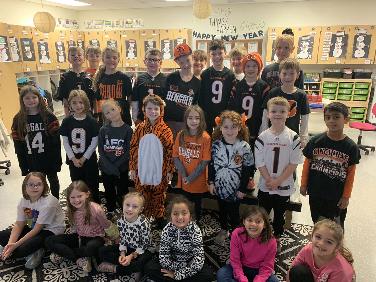 Ashley Ritchie, NBCT (@mrsritchie2nd) on Twitter photo Lots of Bengals spirit from these <a href="/beechwood_tiger/">BeechwoodTigers</a> second graders! #WhoDey #wearebeechwood #RULEYOURSCHOOL Lots of Bengals spirit from these <a href="/beechwood_tiger/">BeechwoodTigers</a> second graders! #WhoDey #wearebeechwood #RULEYOURSCHOOL