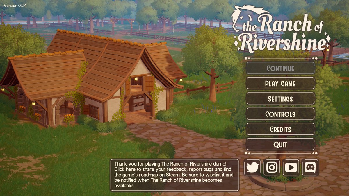 MaliceDaFirenze's tweet photo. The free Demo for Ranch of Rivershine goes live today and I'd like to elaborate on why I'm very happy about this beyond just "look everyone, a horse game" 🧵 https://t.co/UkcyhQbrd8