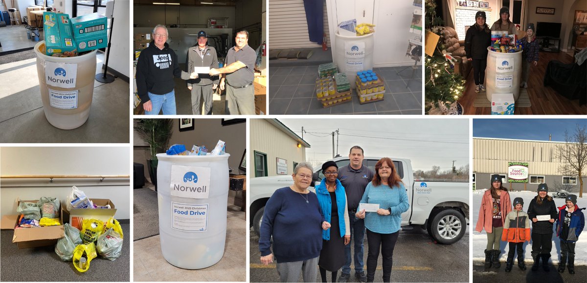 NorwellDairy's tweet image. Over the holidays/the new year, Norwell staff #workedtogether fill barrels with food to #donate to food banks. We are grateful to be able to support the #communities where we live and work
☑️Five NDS Locations
☑️Five Barrels Filled
☑️Five Food Banks Supported
#DairyDoneWell