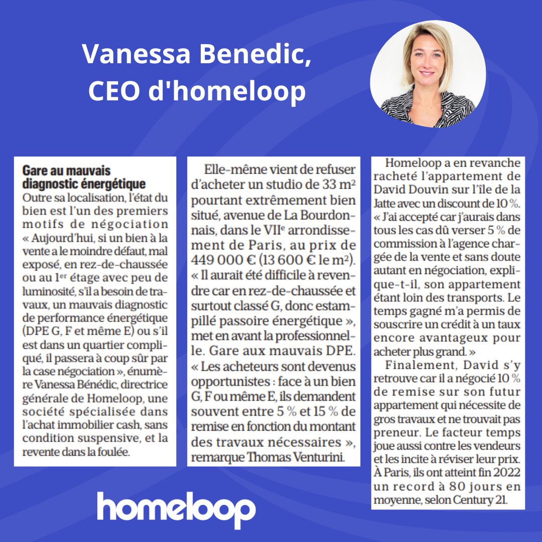 Le DPE d'un bien #immobilier est désormais l'un des premiers motifs de négociation de prix. 
Retrouvez aujourd'hui sous la plume de <a href="/ddenuit/">Delphine Denuit</a> pour  <a href="/le_Parisien/">Le Parisien</a> les conseils de notre CEO, Vanessa Benedic, pour faire une bonne affaire lors d'une acquisition immobilière !