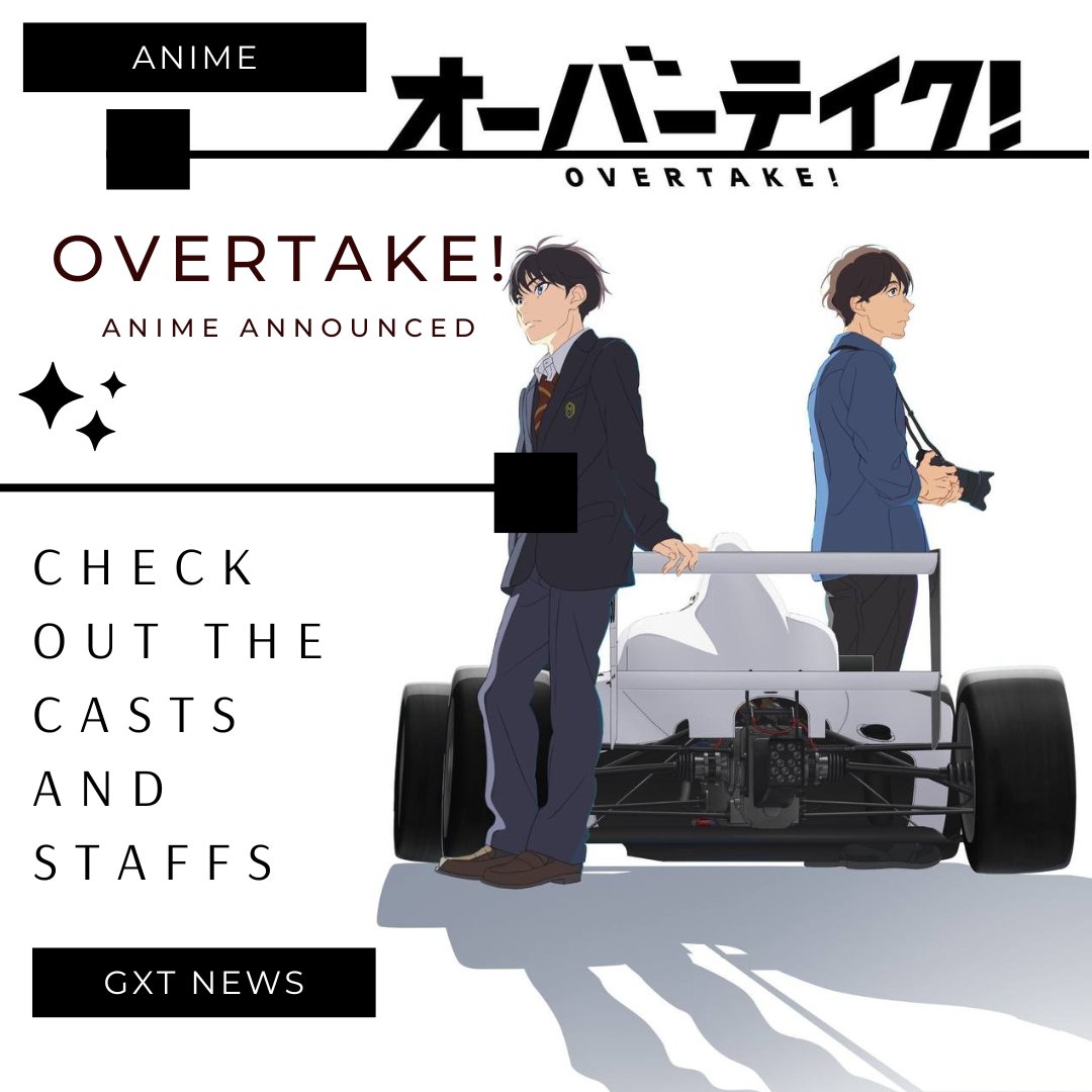 GxtAnimeNews's tweet photo. Kadokawa and Troyca Announce Overtake! original anime about motorsports, directed by Ei Aoki

https://t.co/mKZhQr1Mgf

#OVERTAKE #anime #manga #gxtnews #TROYCA #KADOKAWAサクラナイツ https://t.co/E1c7pncNxB