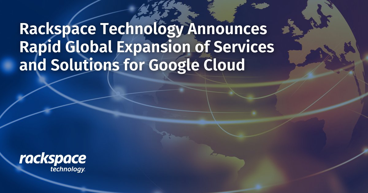 RackspaceNL's tweet photo. Rackspace Technology has expanded our partnership with @googlecloud, focusing on helping customers accelerate their #digitaltransformations and adoption of #GoogleCloud #infrastructure and #solutions. Learn about the #innovations to come: https://t.co/1WNt1Vn7GL 
@gcloudpartners https://t.co/N2sNmLmDhq