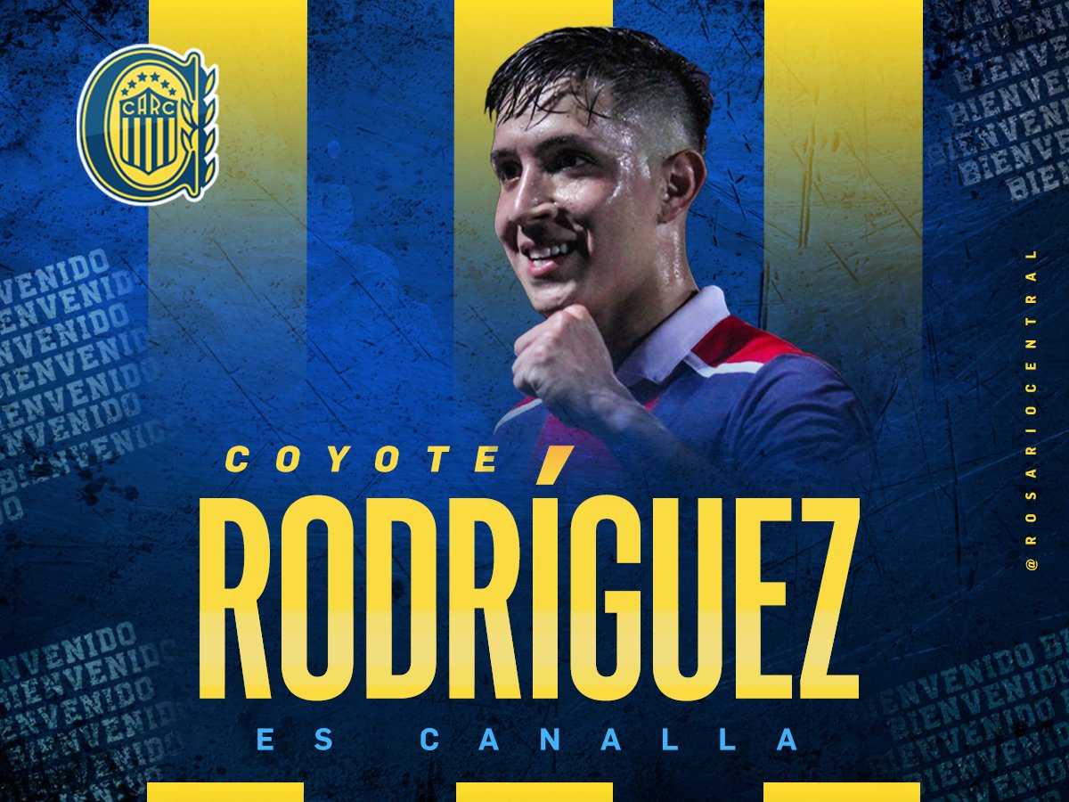 🇺🇦🦊 ¡El Coyote es Canalla!

El lateral izquierdo Alan Rodríguez es nuevo jugador de #RosarioCentral. El Club adquirió el 50% del pase y firmó su contrato hasta Diciembre de 2025

¡Bienvenido <a href="/Alan_Coyote21/">Alan Rodríguez</a>! 💪