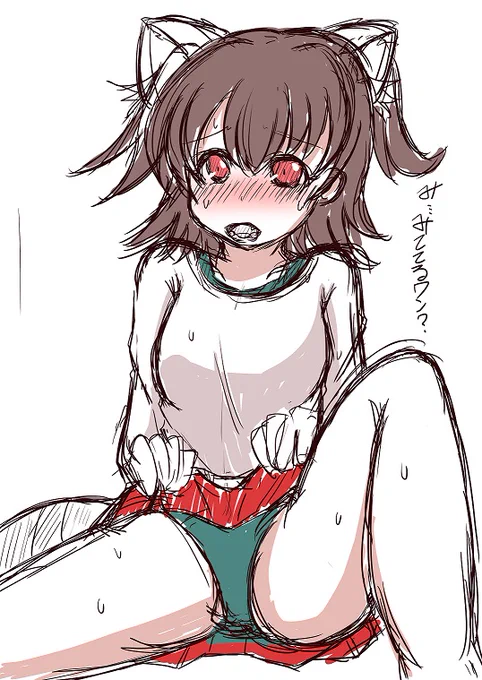 癖に的中なリクエスト故、全力でラフを描いていく 