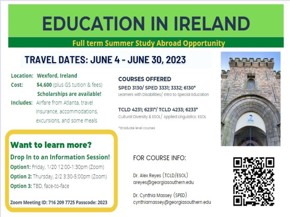 Hey #EagleEducators🦅interested in studying abroad?  Learn more about this opportunity today at noon!