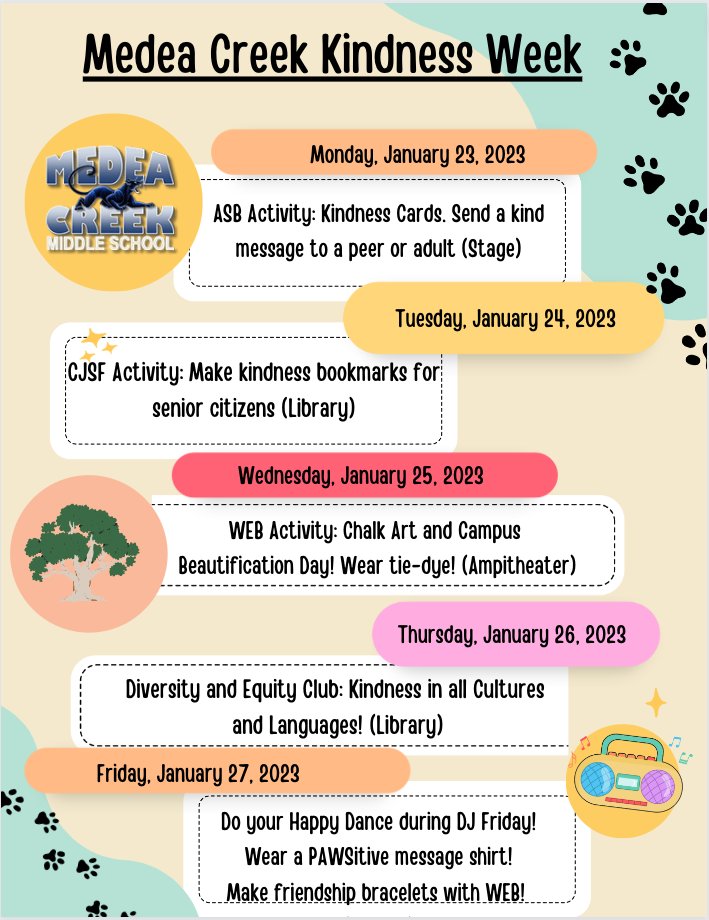 Excited to have Medea join the Kindess Week Challenge.