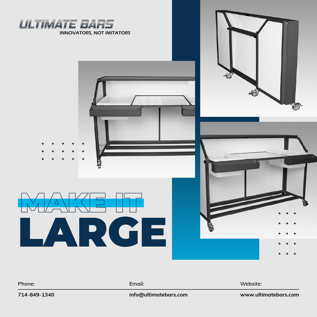 ultimatebars's tweet image. Hosting a wedding on a tight budget? Our #portablebars are easy to set up and have coolers, racks, and counters to serve drinks from personal stash. Just hire a #mixologist and get the party started! Click here for more details bit.ly/3AbaTpL. #barsetup #mobilebar
