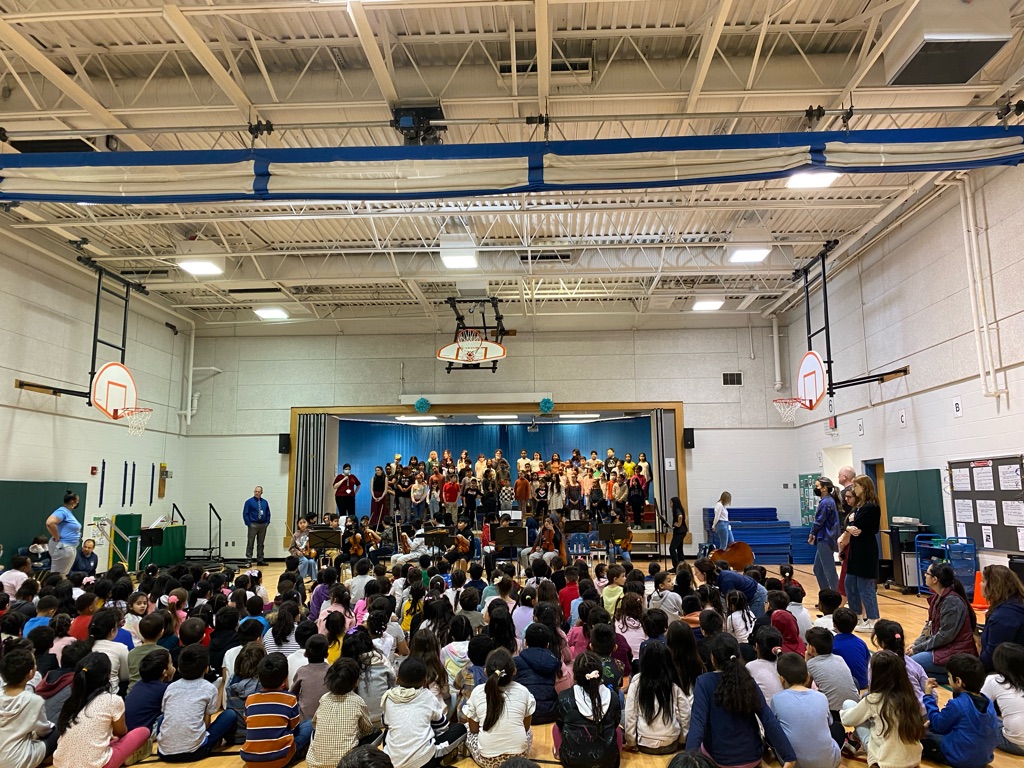 Our <a href="/ParklawnFCPS/">Parklawn Elementary</a> strings and chorus students put on a fantastic performance today.  Hearing their wonderful music is a joyful addition to the day.
