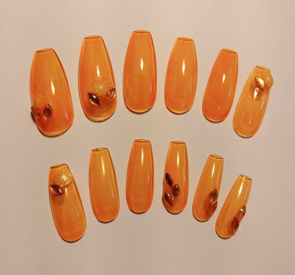 Orange Jellies 🍊🧡🍊🧡
#jellynails #orangenails 

etsy.me/3wl2tLc