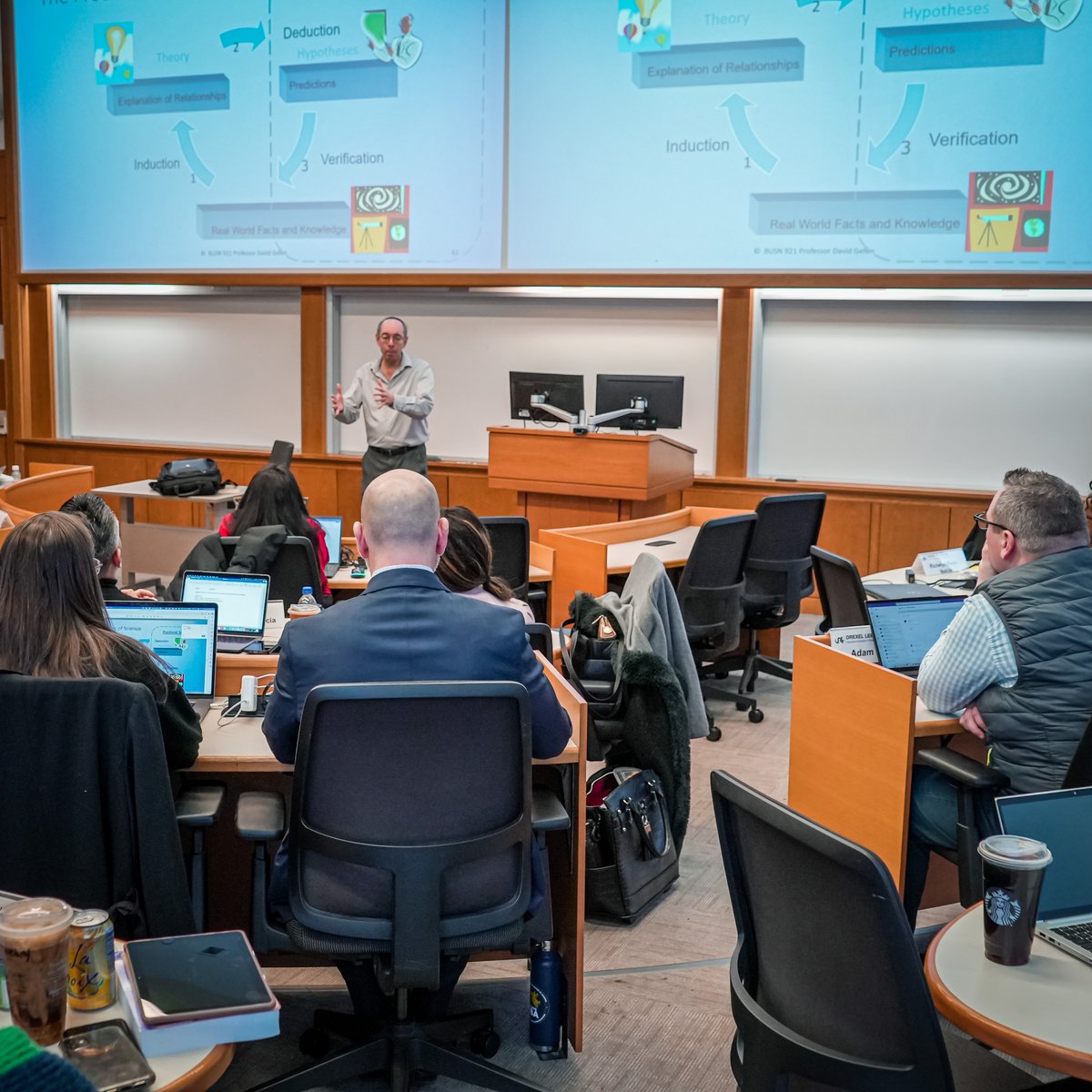 Choose a DBA program that balances in-person residencies with faculty experts (such as DBA chair Dr. Geffen) and networking opportunities with your peers while fitting into your work and family schedules.
That's the LeBow Difference!

#MyLeBow #DrexelLeBowDBA #DBACohort6