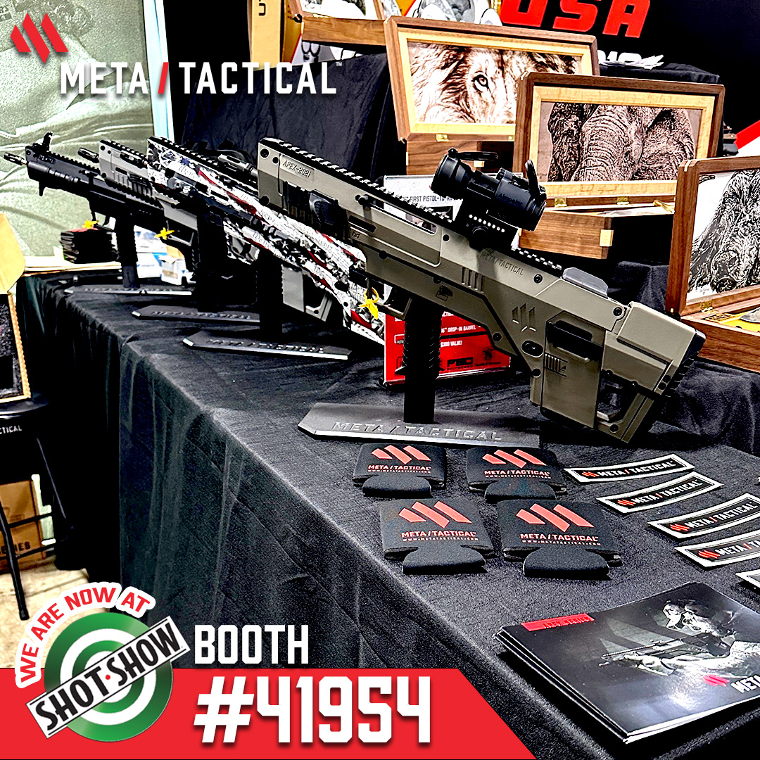 Are You At @nssfshotshow  ? Come visit us at our booth 41954 to check out our APEX Series Pistol to Rifle Carbine Conversion Kits. 

#ShotShow2023 #ShotShow #2ndAmendment #2ndAmendmentrights