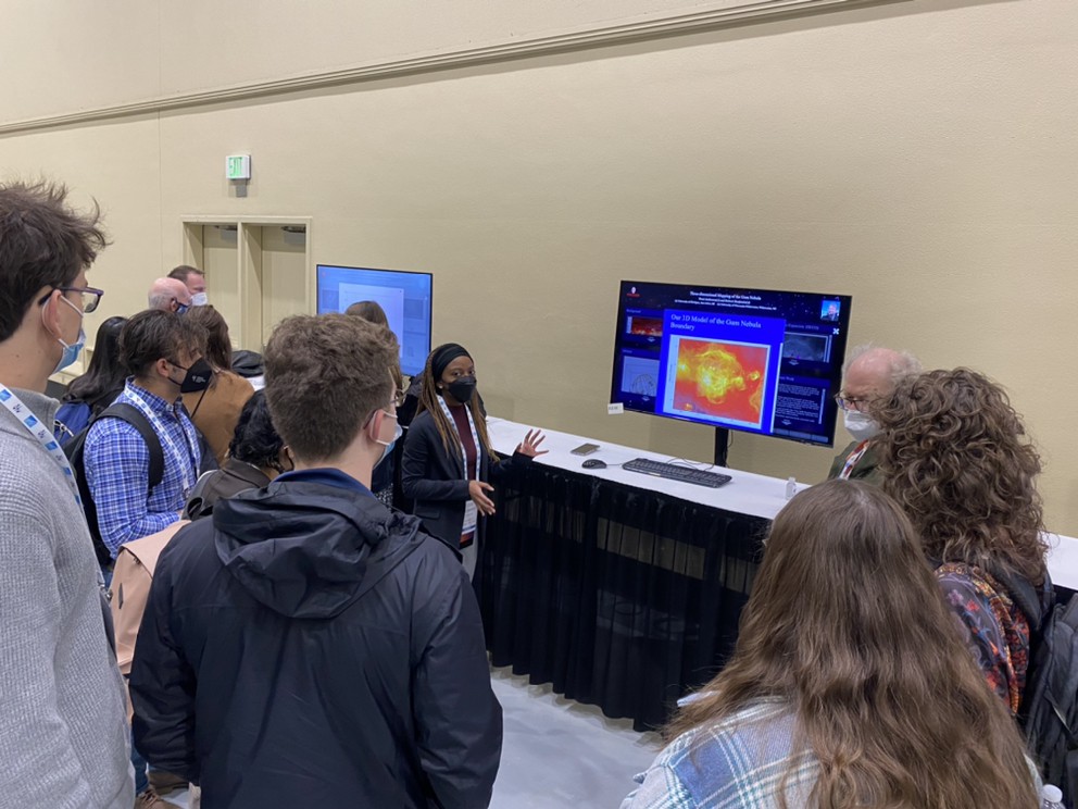 michiganastro's tweet photo. Our undergraduate students presented their research at the 241st Meeting of the American Astronomical Society in Seattle, Washington. What an experience! #GoBlue #MichiganAstro https://t.co/35m7KXSJLq