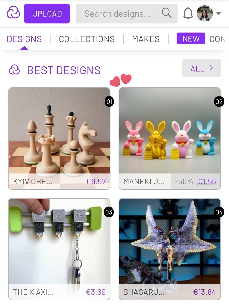 Randomizy3D's tweet photo. Someone has entered the Best Designs selection on @Cults3D π€π°π€
Thanks a lot for loving it!
You can now grab it on my @Cults3D page with a 50% off coupon for the next 24hrs π
Here's the link if you'd interested on getting it: https://t.co/cLwMEaXMV9
#3Dprinting #RandomizY https://t.co/KjPfaMDHyt