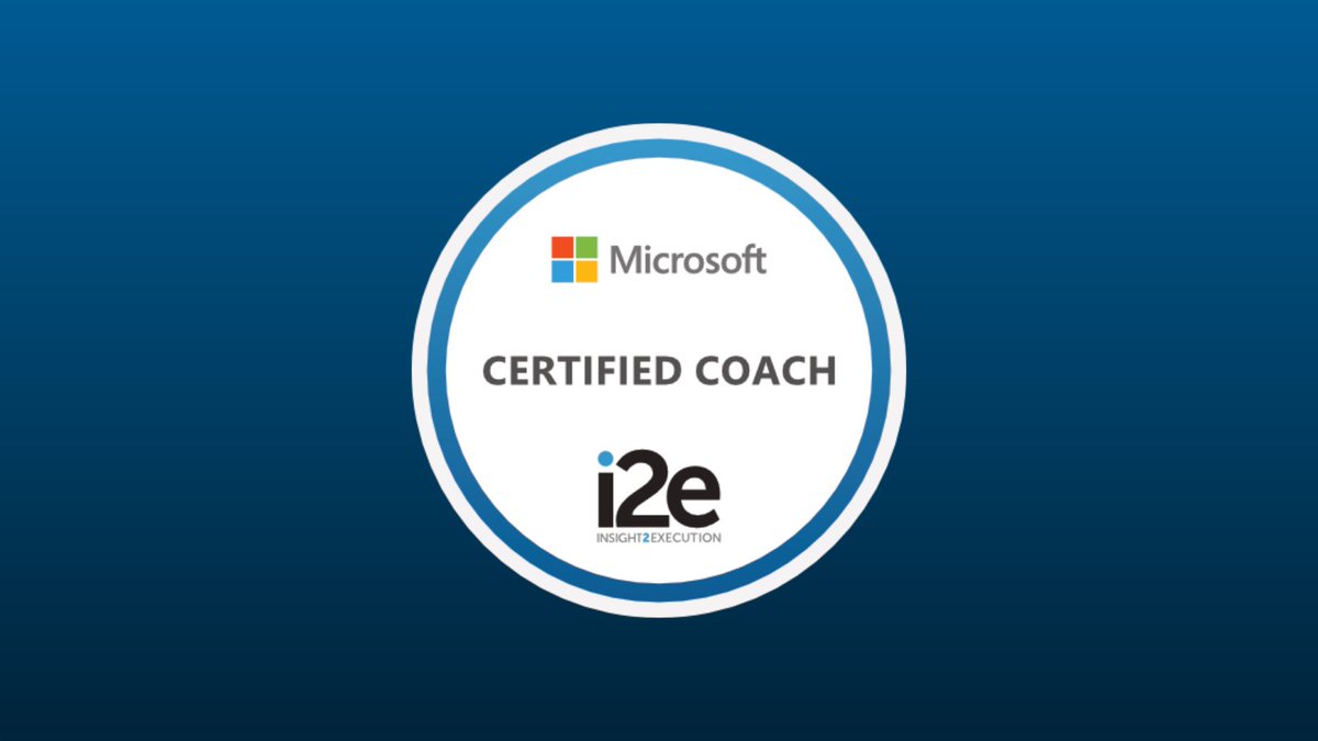 Finally! Coaching for Coaches!🎉
 
#i2eEDU is proud to be the first to offer the Microsoft Certified Coach credential! 
This ISTE aligned program offers the latest in coaching research, classroom strategies, &amp; coaching tools.🧑‍💻
 
▶️Learn more at aka.ms/CertifiedCoach