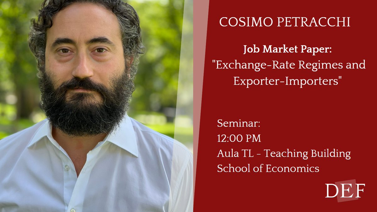 DEF Tor Vergata (@def_torvergata) on Twitter photo Tomorrow's DEF EJM candidate: <a href="/CosimoPetracchi/">Cosimo Petracchi</a>
website: cosimopetracchi.com
📅 23 January
⏰ 12 PM
👉 Aula TL Tomorrow's DEF EJM candidate: <a href="/CosimoPetracchi/">Cosimo Petracchi</a>
website: cosimopetracchi.com
📅 23 January
⏰ 12 PM
👉 Aula TL